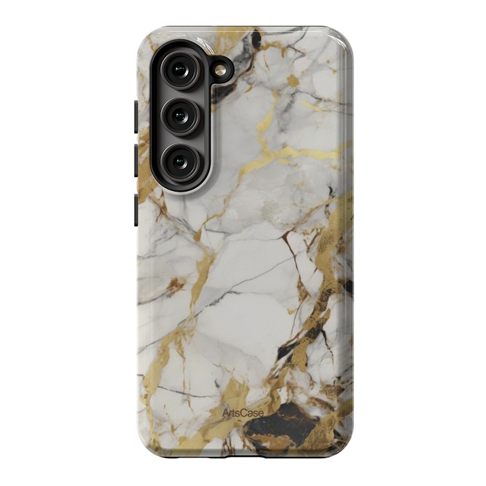Galaxy S23 StrongFit Gold dust by ArtsCase