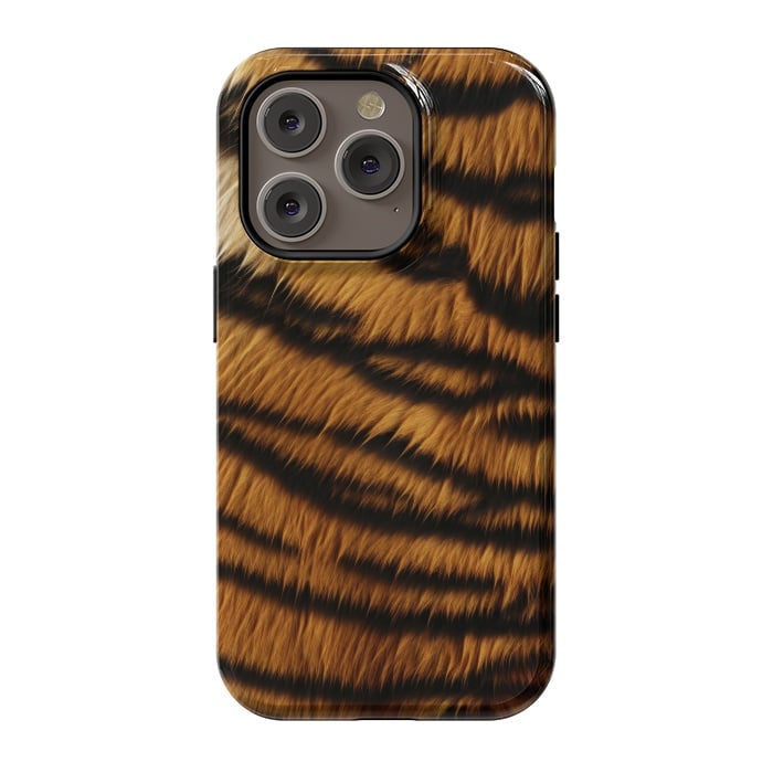 iPhone 14 Pro StrongFit Tiger Skin by ArtsCase