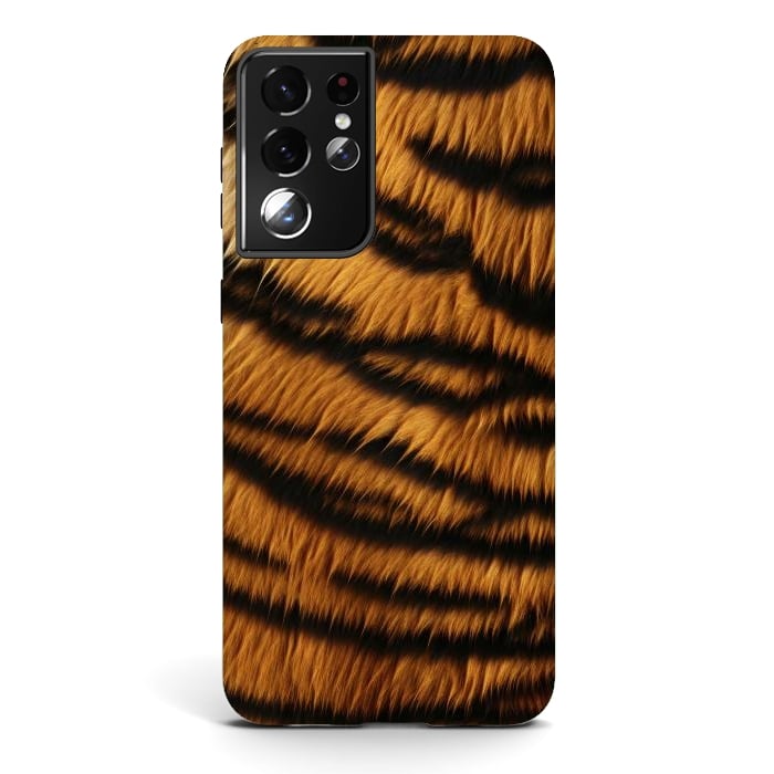 Galaxy S21 ultra StrongFit Tiger Skin by ArtsCase