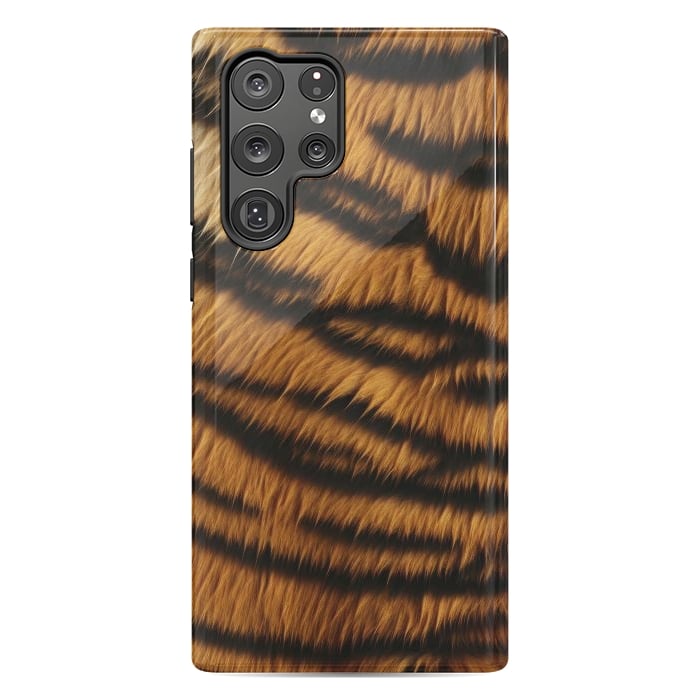 Galaxy S22 Ultra StrongFit Tiger Skin by ArtsCase