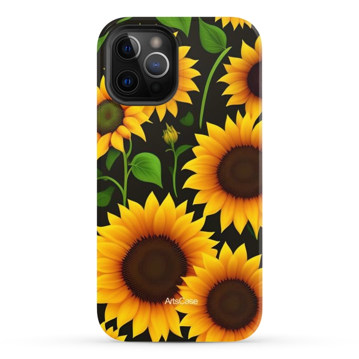 iPhone 12 Pro StrongFit Girasoles Magicos by ArtsCase