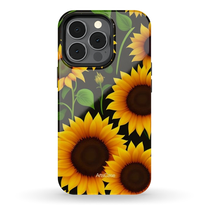 iPhone 13 pro StrongFit Girasoles Magicos by ArtsCase