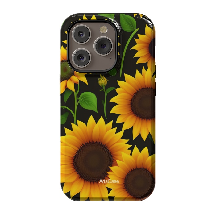iPhone 14 Pro StrongFit Girasoles Magicos by ArtsCase