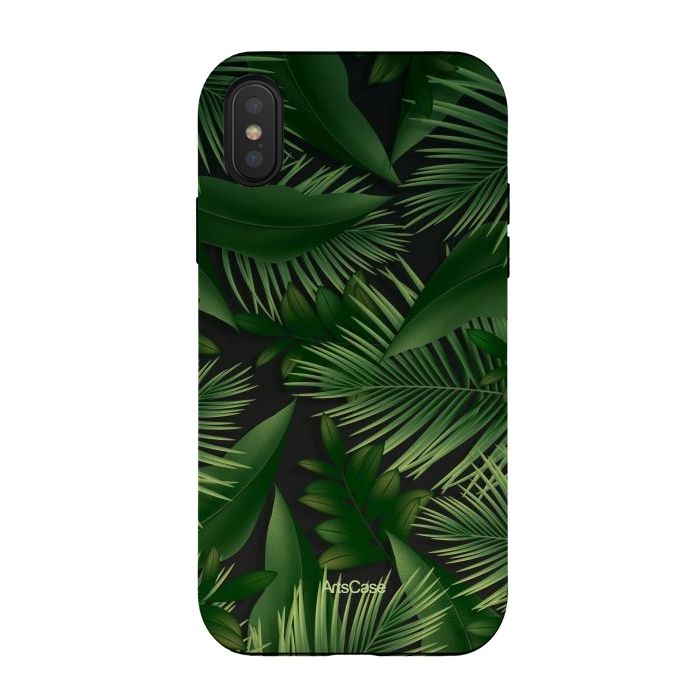 iPhone Xs / X StrongFit Tropical Leaves Garden by ArtsCase