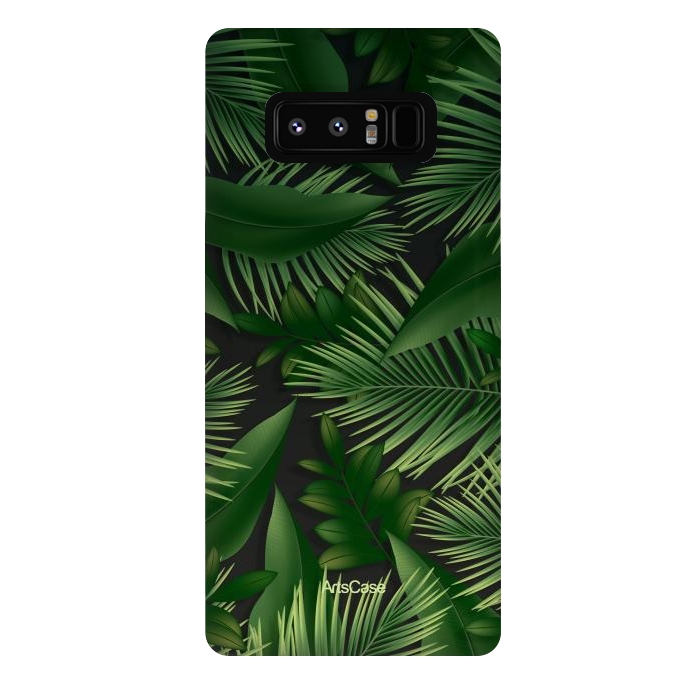 Galaxy Note 8 StrongFit Tropical Leaves Garden by ArtsCase