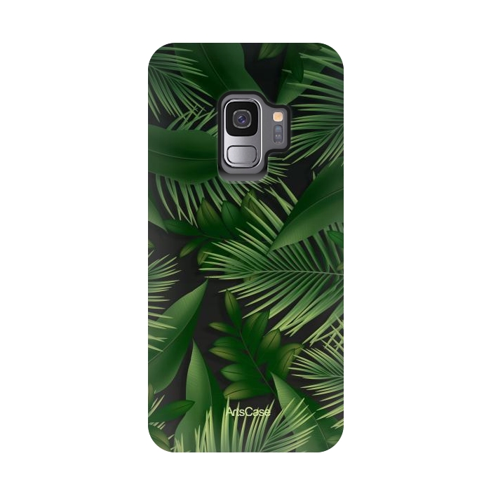 Galaxy S9 StrongFit Tropical Leaves Garden by ArtsCase