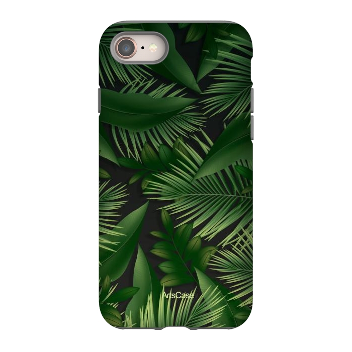 iPhone 8 StrongFit Tropical Leaves Garden by ArtsCase