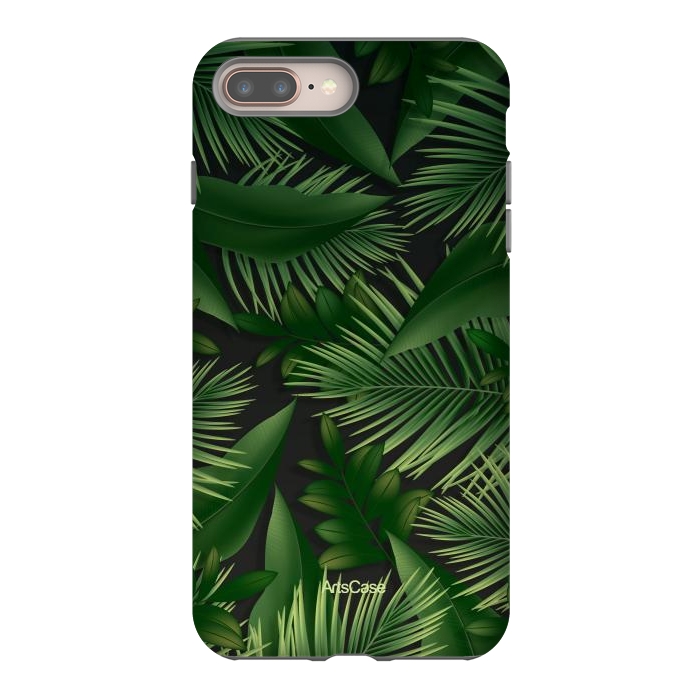 iPhone 8 plus StrongFit Tropical Leaves Garden by ArtsCase