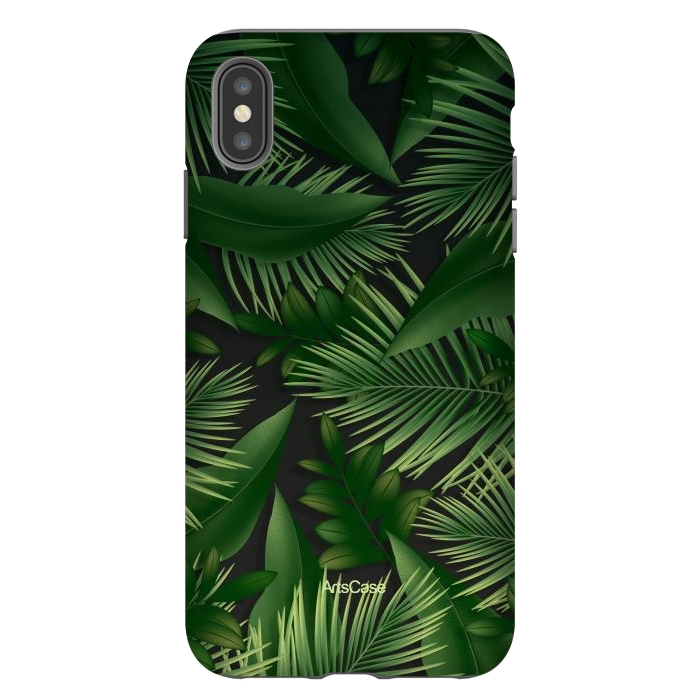 iPhone Xs Max StrongFit Tropical Leaves Garden by ArtsCase