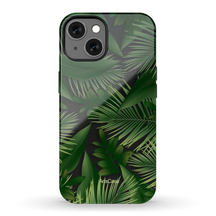 iPhone 13 StrongFit Tropical Leaves Garden by ArtsCase