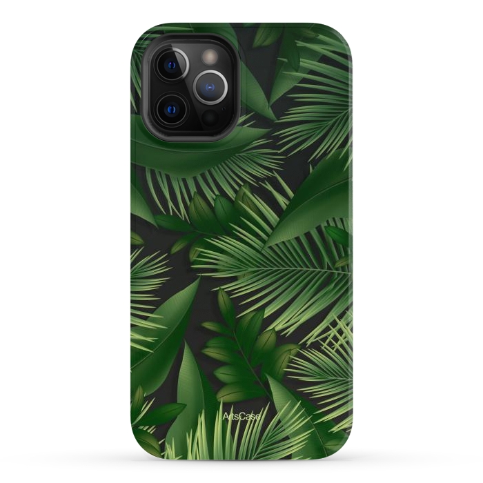 iPhone 12 Pro Max StrongFit Tropical Leaves Garden by ArtsCase