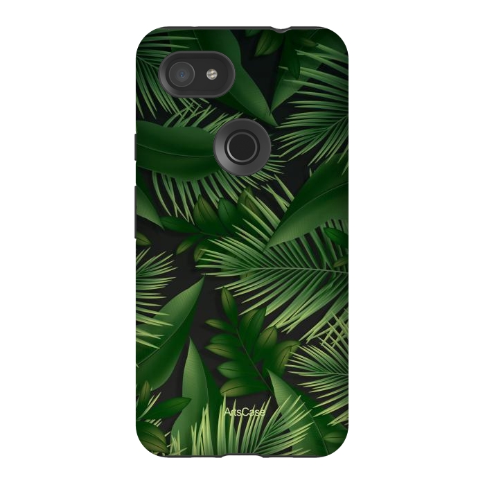 Pixel 3AXL StrongFit Tropical Leaves Garden by ArtsCase