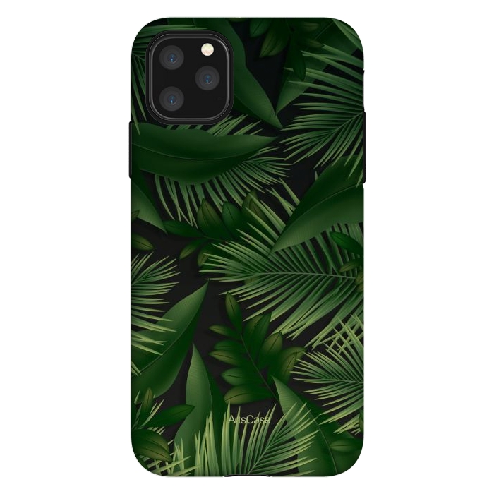 iPhone 11 Pro Max StrongFit Tropical Leaves Garden by ArtsCase