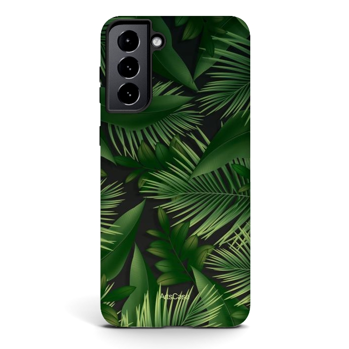 Galaxy S21 StrongFit Tropical Leaves Garden by ArtsCase