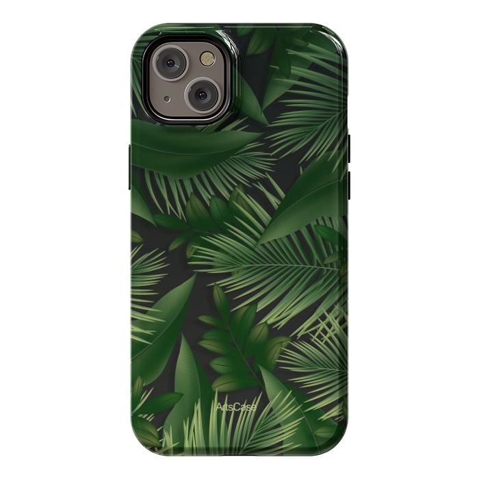 iPhone 14 Plus StrongFit Tropical Leaves Garden by ArtsCase
