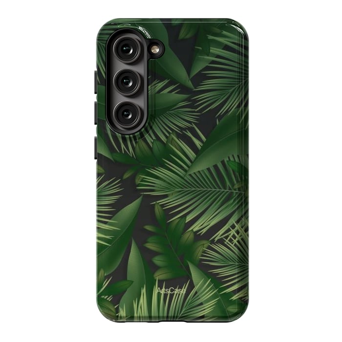 Galaxy S23 StrongFit Tropical Leaves Garden by ArtsCase