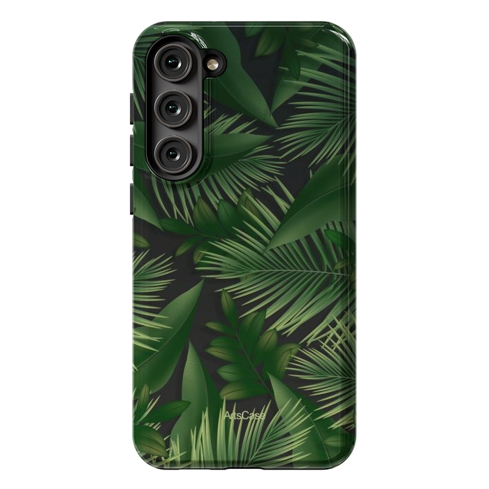 Galaxy S23 Plus StrongFit Tropical Leaves Garden by ArtsCase