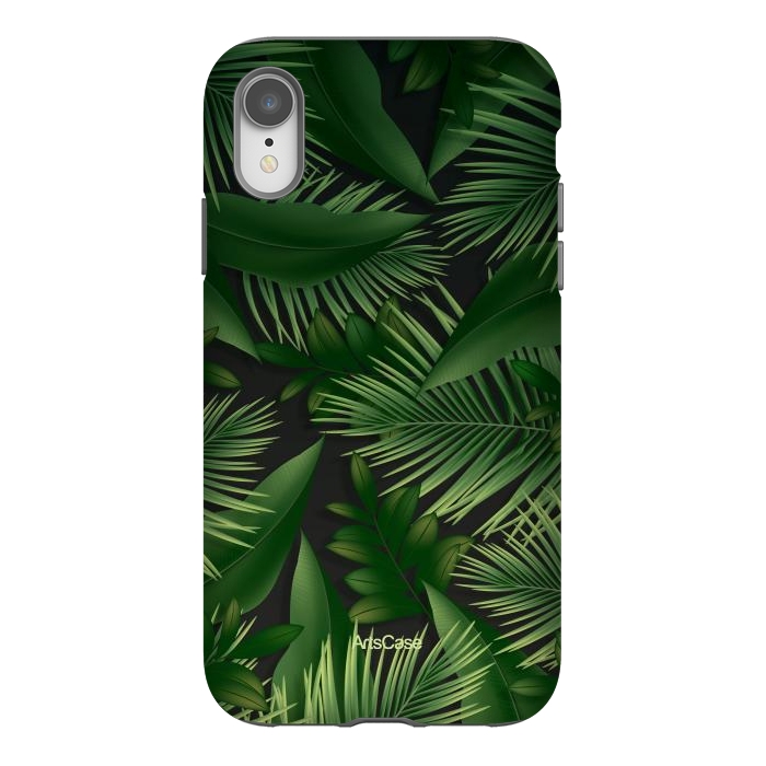 iPhone Xr StrongFit Tropical Leaves I by ArtsCase