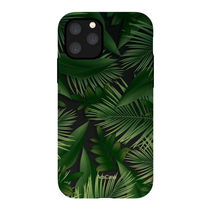 iPhone 11 Pro StrongFit Tropical Leaves I by ArtsCase