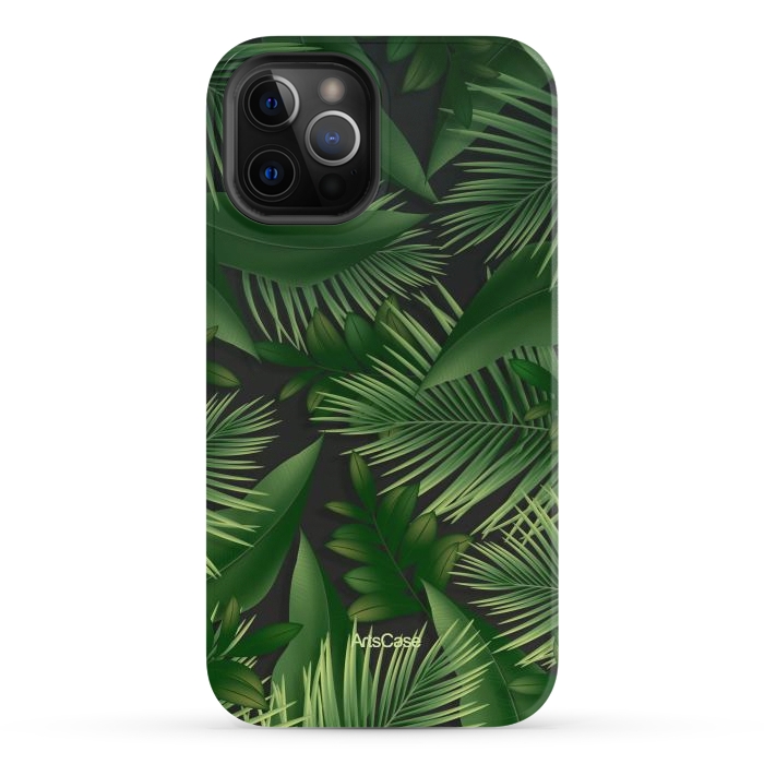 iPhone 12 Pro StrongFit Tropical Leaves I by ArtsCase