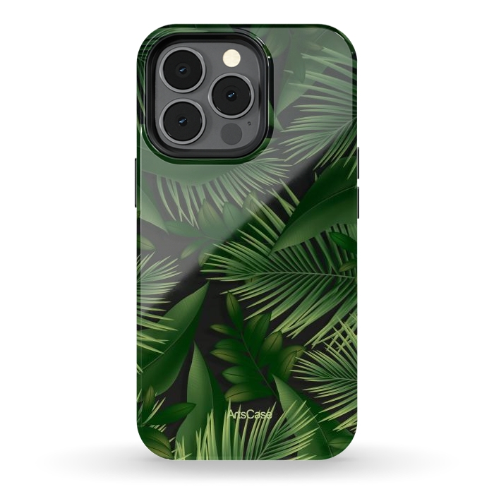 iPhone 13 pro StrongFit Tropical Leaves I by ArtsCase
