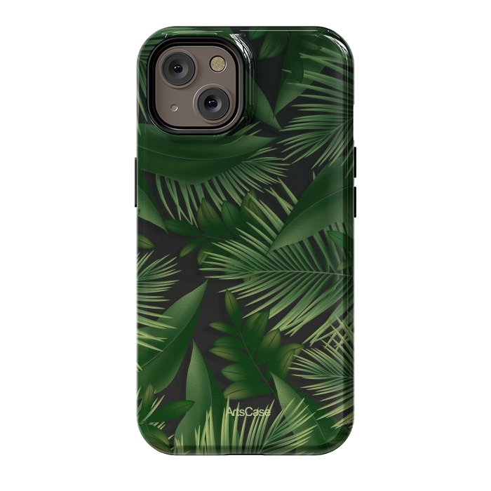 iPhone 14 StrongFit Tropical Leaves I by ArtsCase