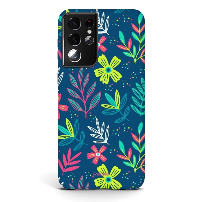Galaxy S21 ultra StrongFit WildFlowers 01 by ArtsCase