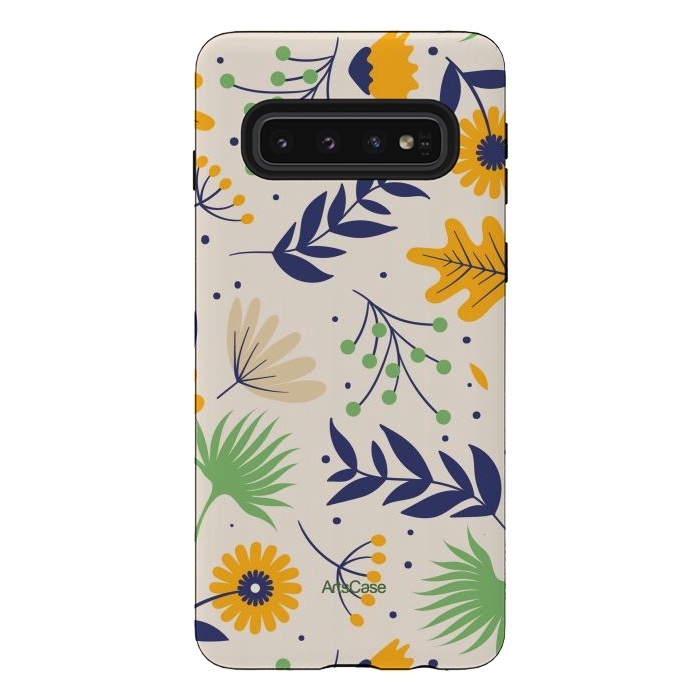 Galaxy S10 StrongFit Sunflower Sanctuary by ArtsCase