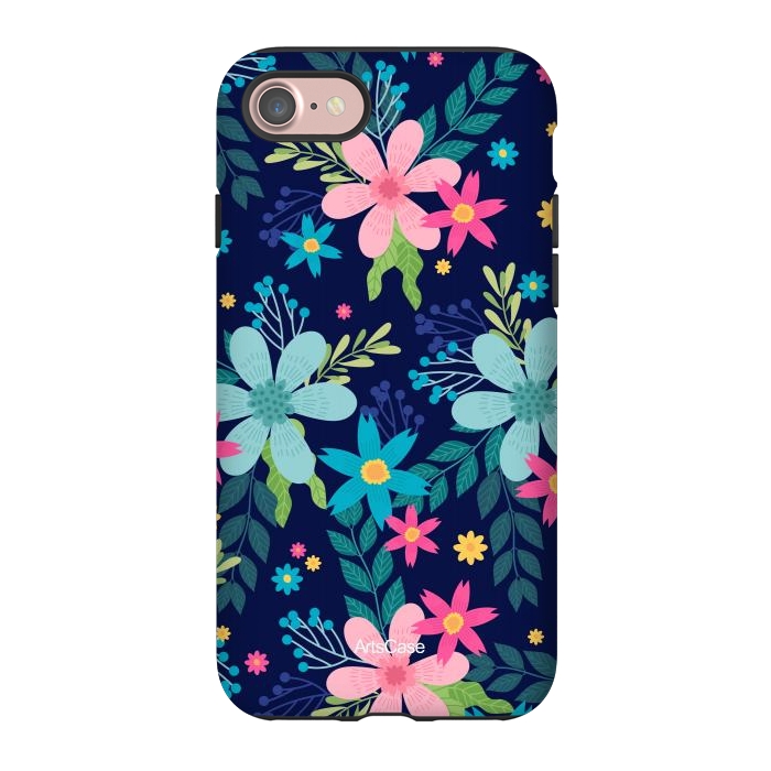 iPhone 7 StrongFit Rain of Colors and Flowers by ArtsCase