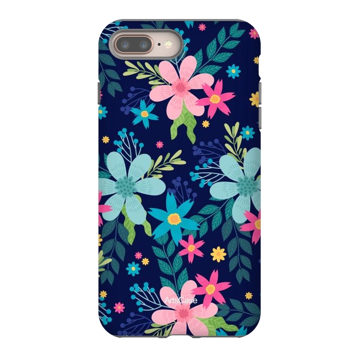 iPhone 7 plus StrongFit Rain of Colors and Flowers by ArtsCase