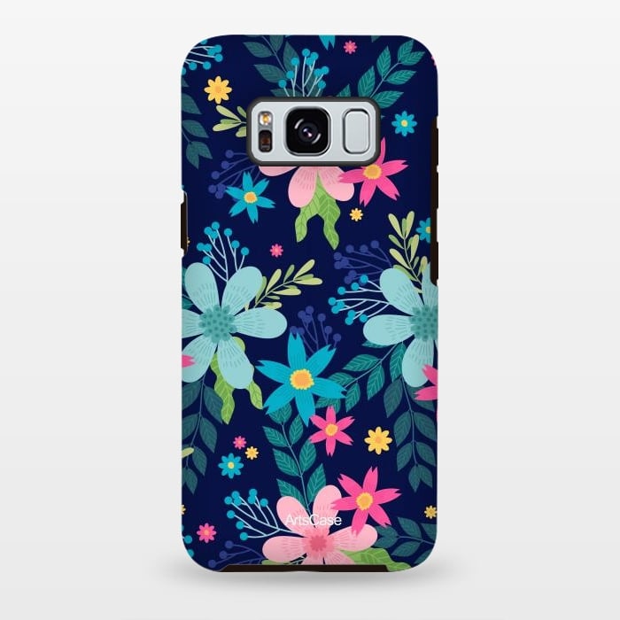 Galaxy S8 plus StrongFit Rain of Colors and Flowers by ArtsCase