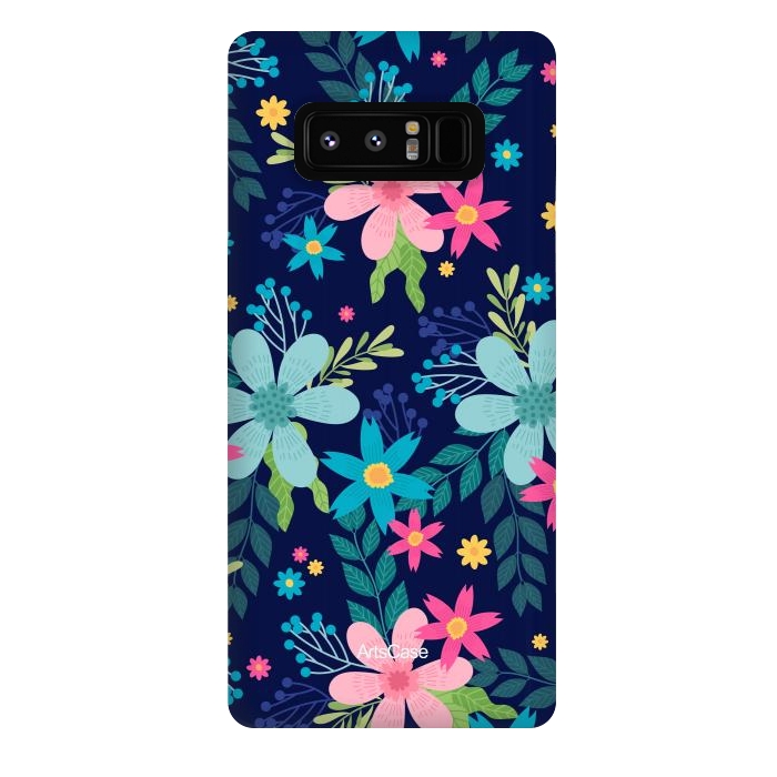 Galaxy Note 8 StrongFit Rain of Colors and Flowers by ArtsCase