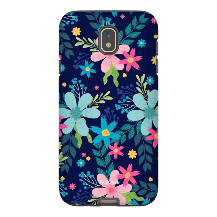 Galaxy J7 StrongFit Rain of Colors and Flowers by ArtsCase