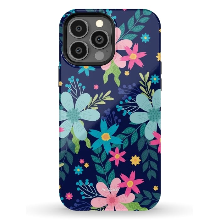 iPhone 13 Pro Max StrongFit Rain of Colors and Flowers by ArtsCase
