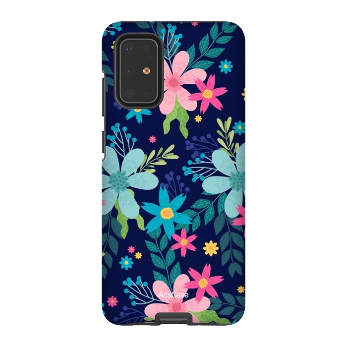 Galaxy S20 Plus StrongFit Rain of Colors and Flowers by ArtsCase