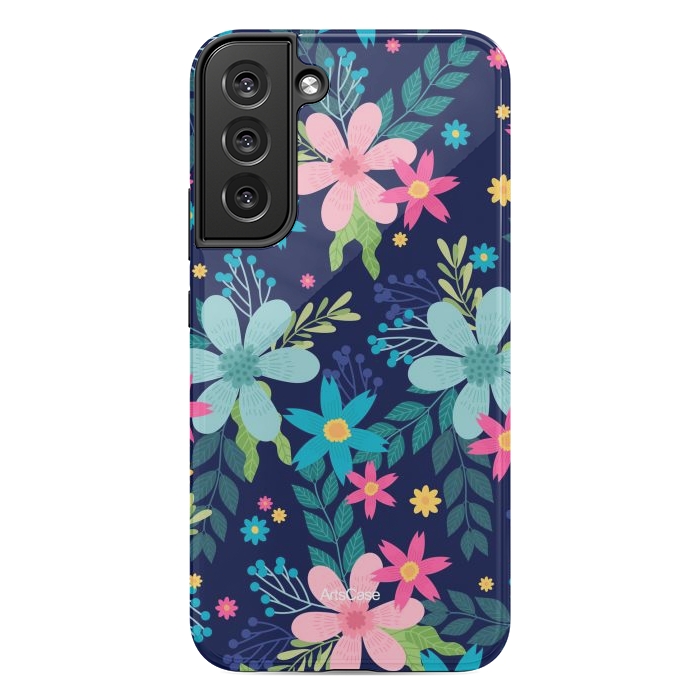 Galaxy S22 plus StrongFit Rain of Colors and Flowers by ArtsCase