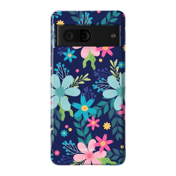 Pixel 7 StrongFit Rain of Colors and Flowers by ArtsCase