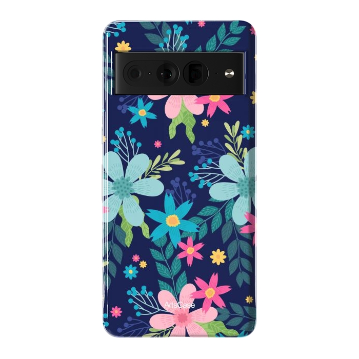 Pixel 7 Pro StrongFit Rain of Colors and Flowers by ArtsCase