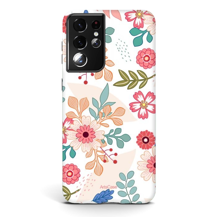 Galaxy S21 ultra StrongFit Brunch of Flowers by ArtsCase