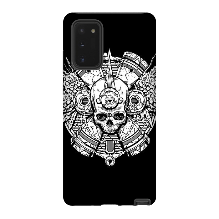 Galaxy Note 20 StrongFit Aztec Skull by Winston