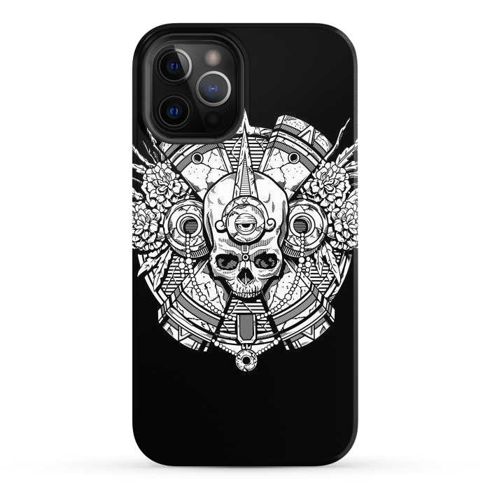 iPhone 12 Pro Max StrongFit Aztec Skull by Winston