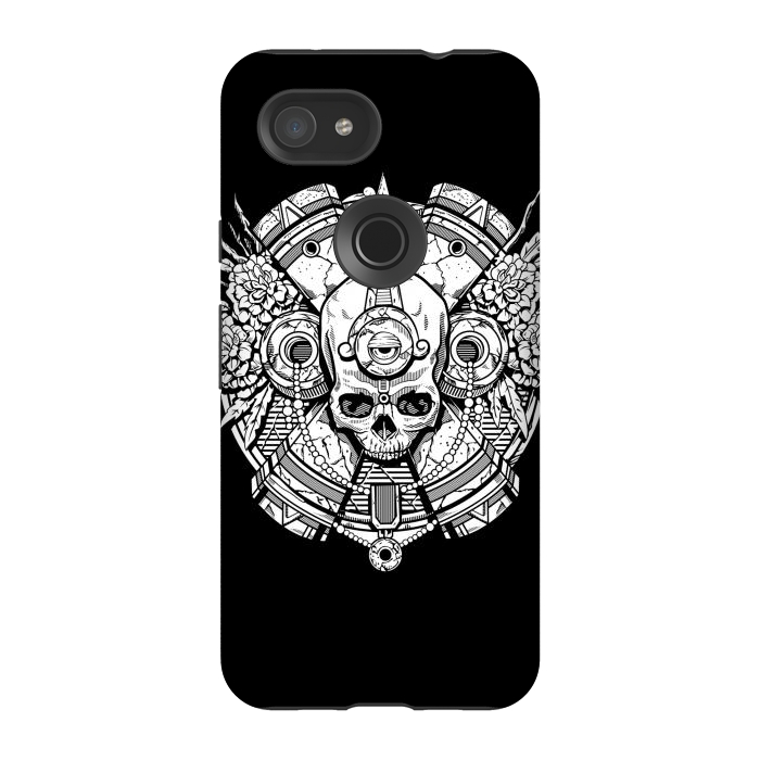 Pixel 3A StrongFit Aztec Skull by Winston