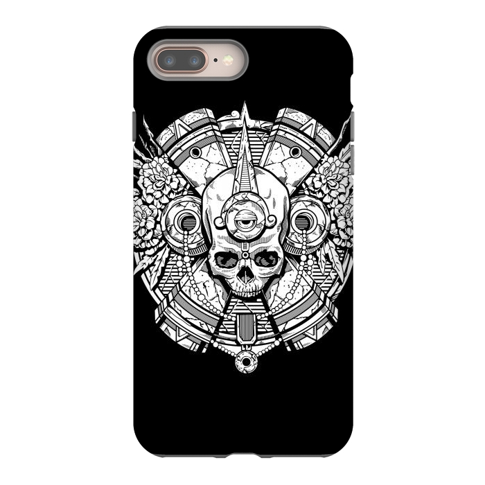 iPhone 7 plus StrongFit Aztec Skull by Winston
