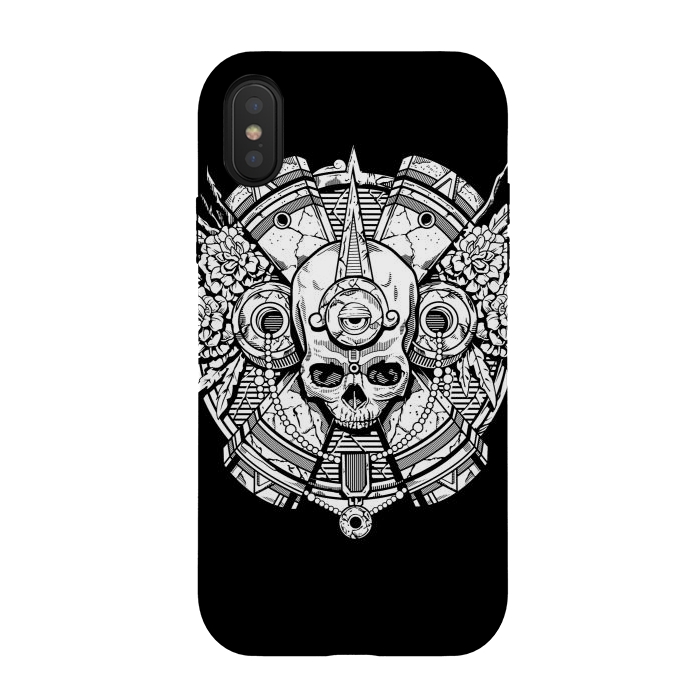 iPhone Xs / X StrongFit Aztec Skull by Winston
