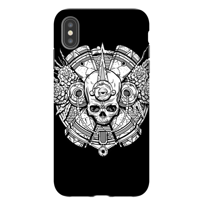 iPhone Xs Max StrongFit Aztec Skull by Winston