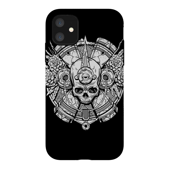 iPhone 11 StrongFit Aztec Skull by Winston