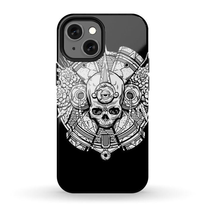 iPhone 12 mini StrongFit Aztec Skull by Winston
