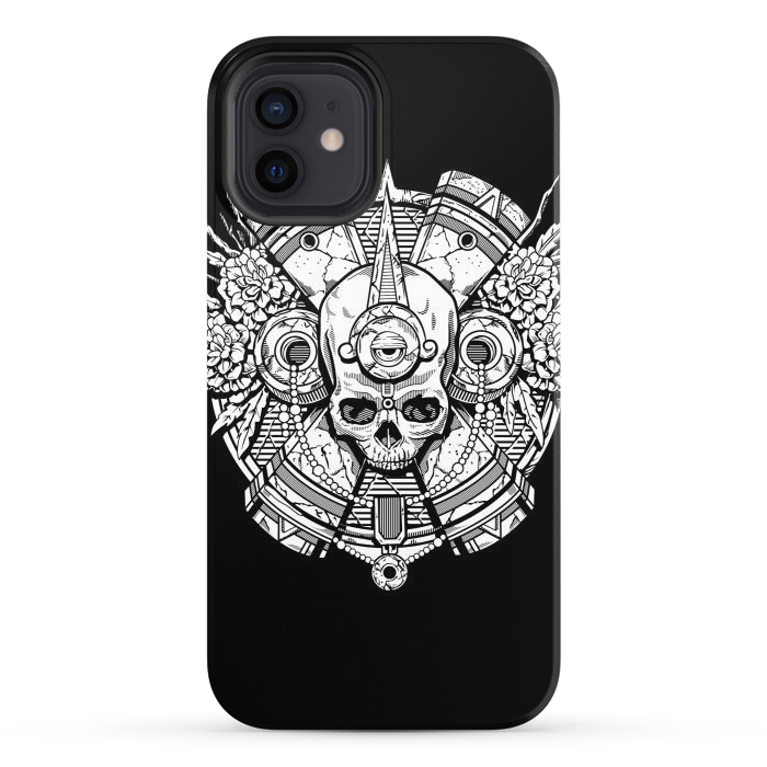 iPhone 12 StrongFit Aztec Skull by Winston