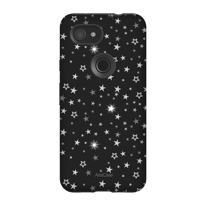 Pixel 3A StrongFit Spakling Magic Night  by ArtsCase