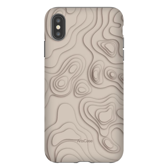 iPhone Xs Max StrongFit Minimalist curves by ArtsCase